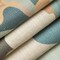 Green Abstract Floral Linen Look Print Upholstery Fabric by The Yard - SKU: Dennis Seaspray